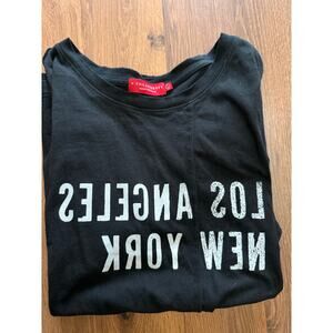 n:PHILANTHROPY Midnight Rambler Sandy Black NY LA T-Shirt